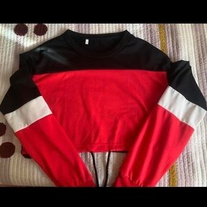 Cute Long Sleeve Crop Top